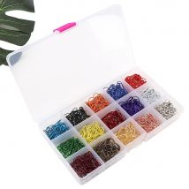 Épingles métalliques de sécurité en forme de poire, 600 ou pièces/boîte couleurs mélangées, Clips métalliques de sécurité en forme de gourde, marqueur de point de tricot, épingle de fixation, artisanat, bricolage