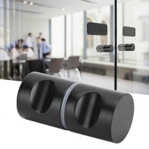 Poignée de porte en verre, en acier inoxydable, simple, pour salle de bain, douche, meuble