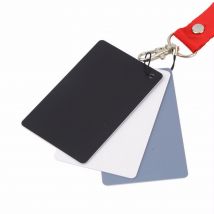 Carte d'équilibre de couleur gris blanc noir 5 pièces avec sangle pour appareil photo
