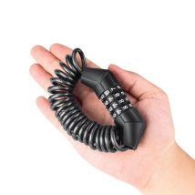 Serrure de vélo 4 chiffres Mini Anti-vol mot de passe casque câble serrure vélo sac à dos sac serrure pour moto Scooter 1600mm