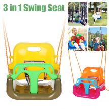 3 en 1 balançoire siège robuste chaîne aire de jeux balançoire ensemble enfants en plein air jardin arbre balançoire corde siège suspendus aire de jeux