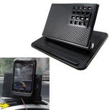 Tapis anti-dérapant support de téléphone Portable pour voiture tableau de bord antidérapant tapis GPS support de montage Portable universel 360 degrés rotatif noir
