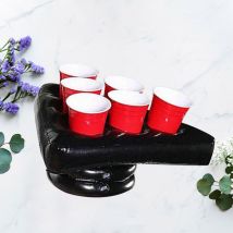 1PC casquette gonflable support de verre aéré triangulaire casquette plateau dessin animé jeu chapeau plateau pour danse anniversaire