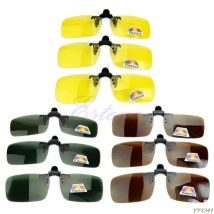 jour nuit Vision polarisée conduite clipsable lentille rabattable lunettes de soleil
