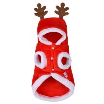Noël chien vêtements animal de compagnie Costume drôle mignon wapiti Costume hiver pour chien animal de compagnie Costume nouvel an tenue