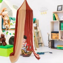 Enfants princesse lit tente coton moustiquaire auvent château Playhouse simple porte couture tente chambre décoration