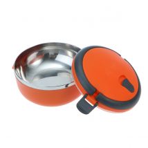 Boîte à déjeuner Thermos en acier inoxydable, boîte à Bento ronde Portable pour enfants et adultes, boîte étanche pour aliments avec poignée