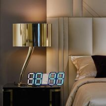 Montre alarme Horloge LED USB Charge électronique horloges numériques Horloge murale 3D Dijital Saat décoration de la maison bureau Table Horloge de bureau