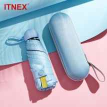 Mini Capsule parapluie coupe-vent anti-UV Protection parapluie pliant Portable voyage pluie femmes parapluie poche enfants parapluie