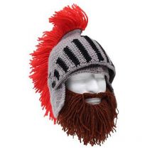 Casquettes de casque romaines en tricot fait à la main pour homme et femme, chapeau de Ski amusant, , de fête, nouveauté