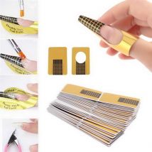 100 pcs/lot ongles Gel Extension conseils autocollant formes ongles Art formes outils