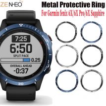 Bague de protection Anti-métal pour Garmin Fenix 6X/6X Pro/6X Sapphire, bague de protection en métal, d'accessoires