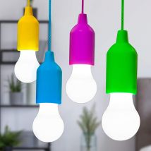 Mini lampe LED suspendue avec cordon de serrage, idéale pour un Camping, une tente, une fête, un mariage, un festival, un barbecue