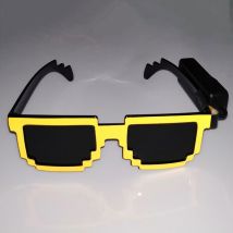 ALLOMN lunettes lumineuses trois Modes de lumière Cool mosaïque lunettes lumineuses de fête mosaïque lunettes de soleil astuce fête du Festival