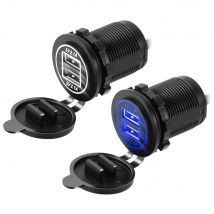 Couvercle de chargeur USB double voiture | 12V-24V, pour Alfa Romeo 159 147 giulietta saab 9-3 saab 9-5 saab 9000