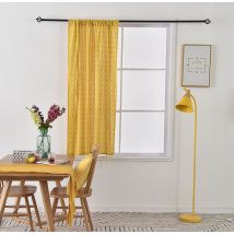 Jaune géométrique rideaux occultants impression fini luxe rideaux bande BlindsRoman stores fenêtre rideau salon