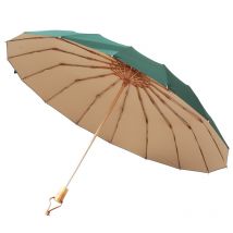 Japonais luxe Wowden Parasol Simple femme ensoleillé pluvieux grand pliant uv-protection Durable parapluie Vintage coupe-vent