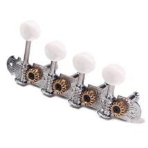 Neue 1 einstellen Mandoline Maschine Mechaniken stimmen Schlüssel Heringe für Mandoline Instrument Silber R/L