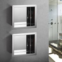 Étagère de rangement en acier inoxydable 304 | De salle de bain, étagère de rangement de douche, étagère de rangement murale intérieure étagère de salle de bain