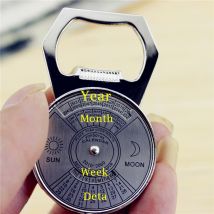 GIEMZA ouvre-boussole calendrier nouvel an | Calendrier 1 pièce, calendrier magique, outil de Bar en métal, bière tire-bouchon clé Sinker