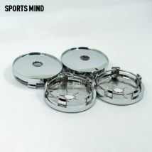 Couvercle anti-poussière de roue de voiture | Bouchon de moyeu central de voiture en plastique vierge de 60MM décoration de voiture, remplacement et résistant à l'usure 4 pièces/lot