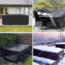 Housse anti-poussière pour meubles de jardin en rotin, tissu Oxford, imperméable, pour Table, chaise, canapé, Patio extérieur, XL