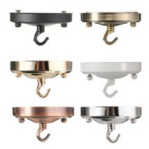 Lustre au plafond Antique Vintage, support d'assiette à crochet, accessoire de lampe