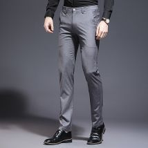LOLDEAL hommes costume d'été pantalon décontracté pantalon d'affaires