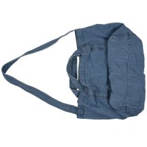 Denim Slouch sac décontracté Jean tissu sac à main loisirs Style coréen japonais messager haut-poignée sac, bleu ciel