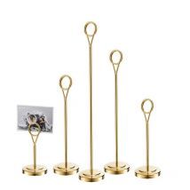 Porte-numéro de Table en acier inoxydable, porte-carte, porte-Photo de Table, porte-Photo à fil, Clip de Menu, support pour mémo