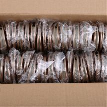 Ellenmar 50pcs décoration de la maison rideau accessoires anneaux en plastique oeillets pour rideaux œillets maison rideau accessoires fournitures