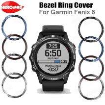 Lunette anneau style pour Garmin Fenix 6/6 pro/Fenix 6 saphir Bracelet intelligent anneau pour coque housse de Protection métal anti-rayures