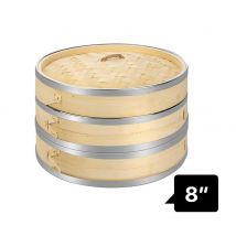 Plateau de cuisson à la vapeur en bambou, 3 niveaux, pour petits pains, riz, Dim Sum, ustensile de cuisine