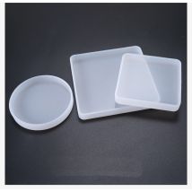1 PC carré/rould base plateau silicone bijoux époxy résine bijoux moules Main artisanat bijoux accessoires