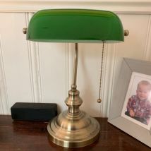 Couvercle de lampe de banquier en verre de couleur verte/abat-jour en verre de lampe de banquiers