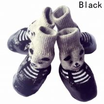 4 pièces/ensemble S M L taille coton caoutchouc chien chaussures imperméable antidérapant chien pluie neige bottes chaussettes chaussures pour chiot petits chats chiens
