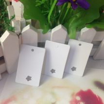 Papier blanc de 5x3cm | Cartes Kraft créatives en papier kraft blanc, étiquettes suspendues pour , étiquette de vêtement créative, pour le bricolage