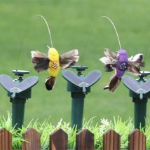 Jouets solaires drôles volant volant colibri volant actionné oiseaux couleur aléatoire pour la décoration de jardin directe