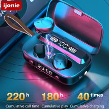 Casque sans fil TWS écouteurs Bluetooth 5.1 casque avec micro IPX7 étanche jeux casques tactile contrôle musique écouteurs