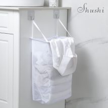 Shushi panier à linge | Panier à linge, pliant, mural, vêtements sales, panier à linge, Pop Up, rangement de maille avec crochet, panier de rangement de salle de bains