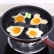 5PC oeuf moule Shaper crêpe anneau coeur fleur rond étoile forme pour gâteau moule cuisson pâtisserie cuisine Gadgets acier inoxydable