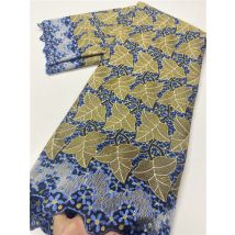 Nigérian dentelle tissus dentelle africaine suisse Voile coton dentelle tissu suisse Voile dentelle en suisse YA3656B-5