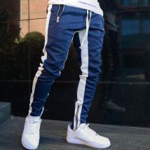 Hommes pantalon jogging décontracté Fitness hommes vêtements de sport pantalons de survêtement pantalon de survêtement maigre pantalons de sport noir Jogger pantalon de survêtement