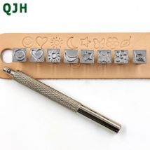 Outil d&#39;impression manuel pour sculpture sur cuir en métal, 32 styles, bricolage sur cuir, timbres, modèle artistique, estampage sur cuir, outils d&#39;impression