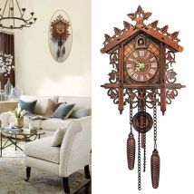 Horloge murale Vintage coucou en bois arbre maison horloges antiques tentures murales horloges murales décoratives décoration de la maison