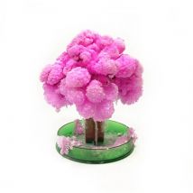 Arbre Sakura en papier rose 12x8cm, décoration magique, fabriqué au japon,