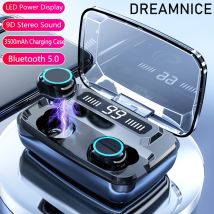 DREAMNICE 3300mAh casque sans fil Bluetooth 5.0 écouteurs TWS contrôle tactile Sport casque bruit annuler écouteur casque