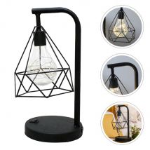 1 Pc rétro utile pratique décoratif rétro lumière creux diamant lumière Table lumière intérieur