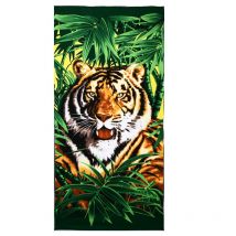 Serviettes de bain en microfibre | Grandes serviettes de bain pour enfants, chats, chiens, cheval, tigre, impression 3D, tapis de plage , tapis de pique-nique