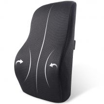 Oreiller de soutien lombaire; Coussin de chaise en mousse à mémoire de forme, accessoires pour le bas du dos, oreiller de voiture